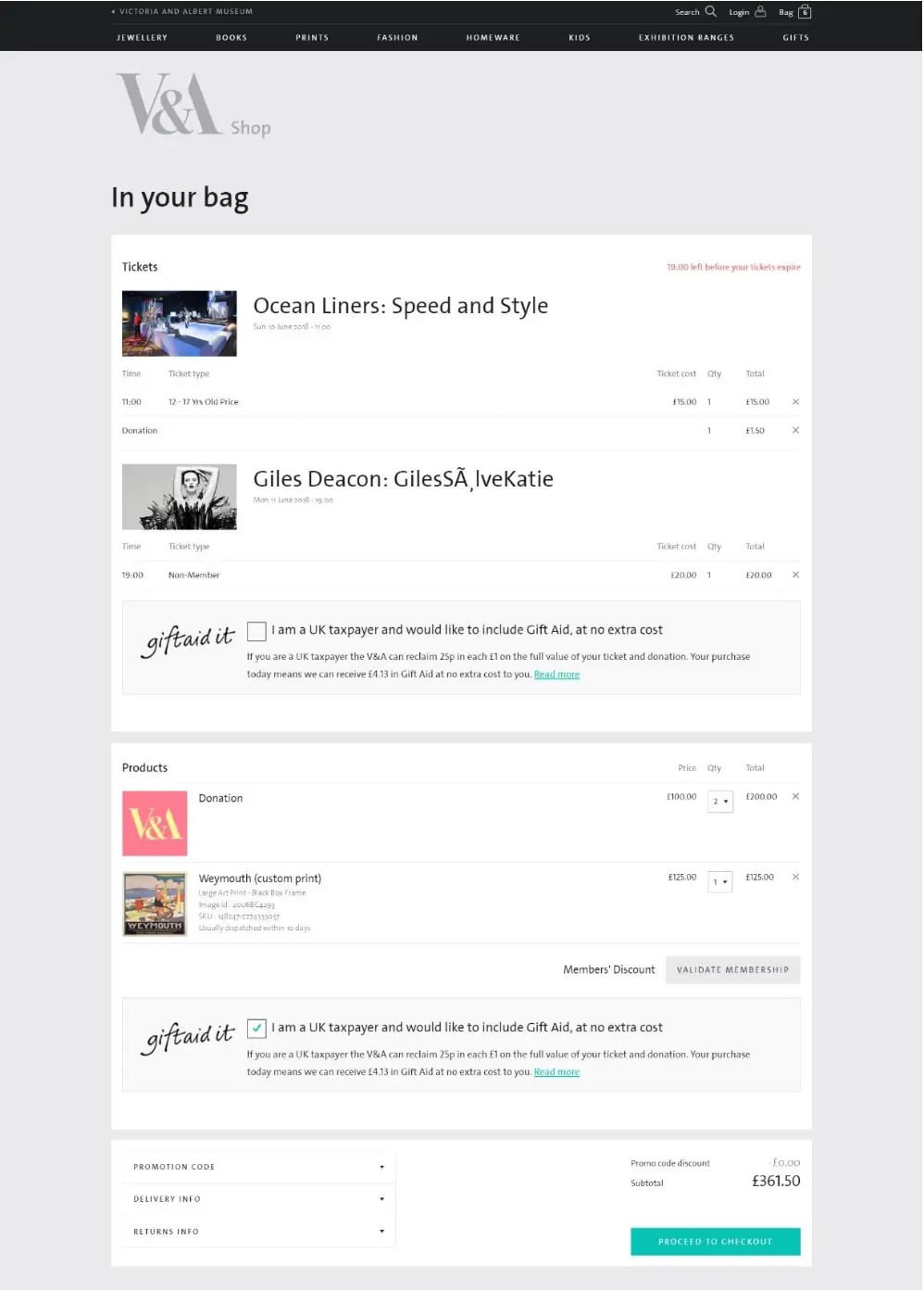 Online Ticketing Interface