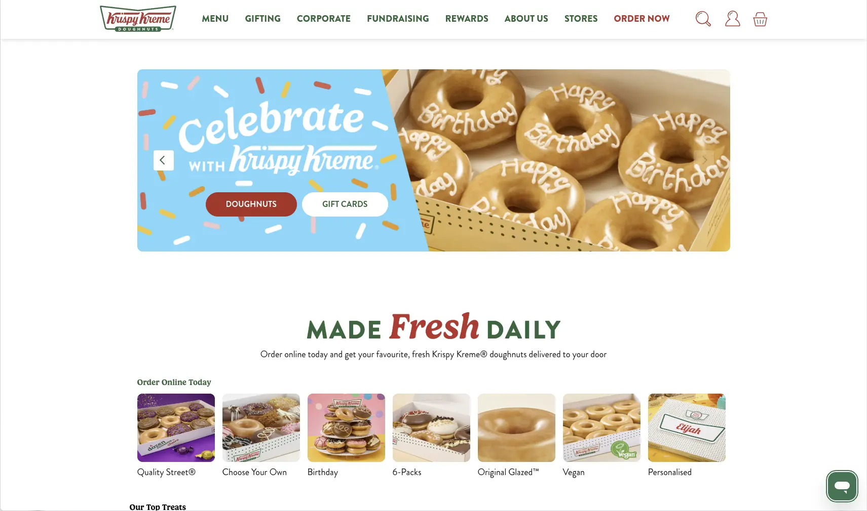 Krispy Kreme UK&I screenshot